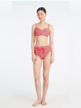 NEW…Draper James Geo Print High-Waist Bikini Set